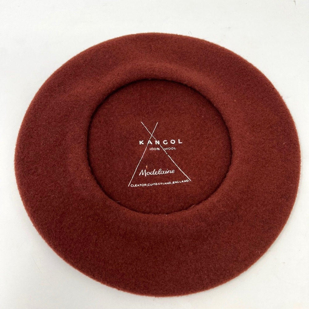 Vintage Kangol Rust Wool Beret Hat Made Inβ Cleator Cumberland England Cap
